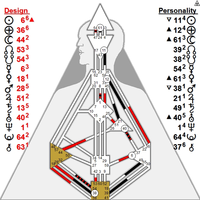 Celebrity Chart: Brad Pitt - Human Design for Success